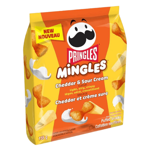 pringles mingles cheddar sour cream 6x155g chips käse rahm