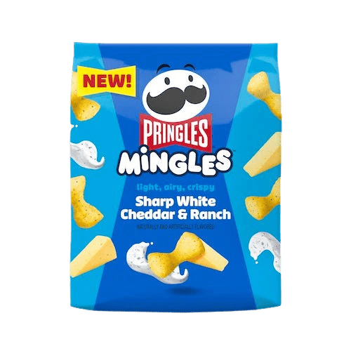pringles mingles sharp white cheddar and ranch 6x155g käse ranch chips