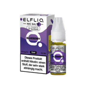 ELFBAR ELFLIQ Blueberry 10x10ml – Intensives Blaubeer-Liquid mit Nikotinsalz für dein Pod-System