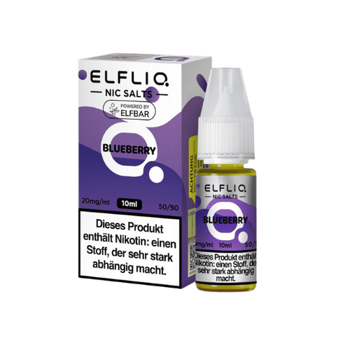 ELFBAR ELFLIQ Blueberry 10x10ml – Intensives Blaubeer-Liquid mit Nikotinsalz für dein Pod-System