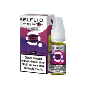 ELFBAR ELFLIQ Blueberry Sour Raspberry 10x10ml – Fruchtig-säuerliches Nikotinsalz-Liquid für dein Pod-System