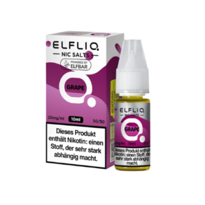 ELFBAR ELFLIQ Grape 10x10ml – Süßes Trauben-Liquid mit Nikotinsalz für dein Pod-System
