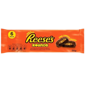 Reeses Rounds 12x96g – Schokokekse mit Erdnussbutterfüllung im 6er-Pack