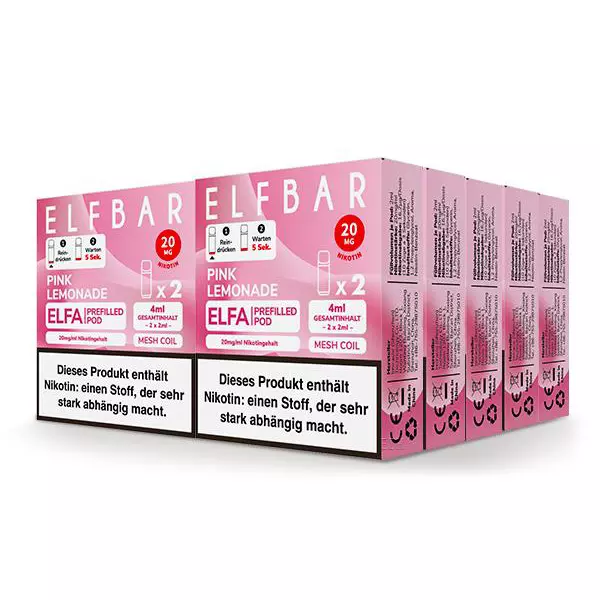 Elfbar Pods Pink Lemonade – 10x 2x2ml Pods
