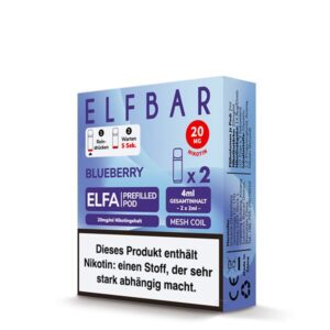 Elfbar Pods Blueberry 10x 2x2ml – Fruchtiges Blaubeer-Dampferlebnis