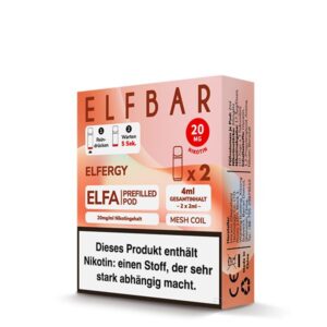 Elfbar Pods Elfergy 10x 2x2ml – Intensiver Energy-Drink-Geschmack für belebendes Dampfen