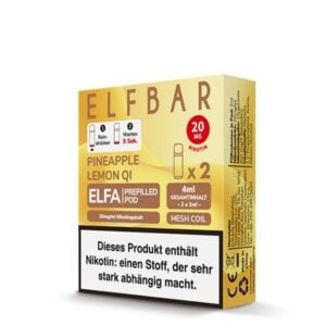 Elfbar Pods Pineapple Lemon QI 10x 2x2ml – Exotische Ananas mit spritziger Zitrone