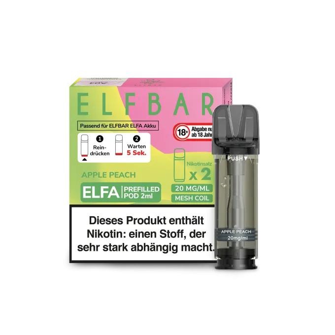 Elfbar Pods Apple Peach – 10x 2x2ml Pods