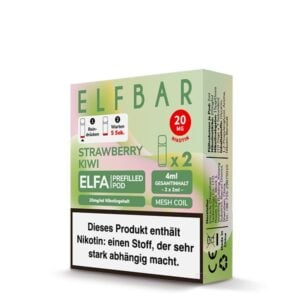 Elfbar Pods Strawberry Kiwi 10x 2x2ml – Fruchtige Erdbeere mit exotischer Kiwi