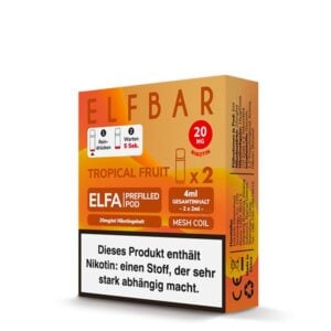 Elfbar Pods Tropical Fruit 10x 2x2ml – Exotische Fruchtmischung für tropisches Dampfen