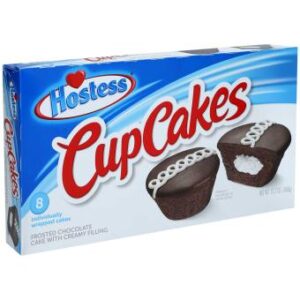 Hostess Cup Cakes Frosted Chocolate – Schokoladenkuchen mit Cremefüllung und Glasur