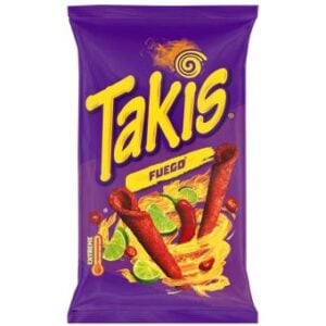 Takis Fuego (Spanien) 18x90g – Scharfer Snack mit Limette und Chili