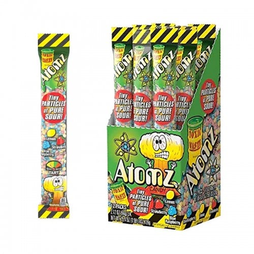 toxic waste atomic bites extrem sauer fruchtig kaubonbon