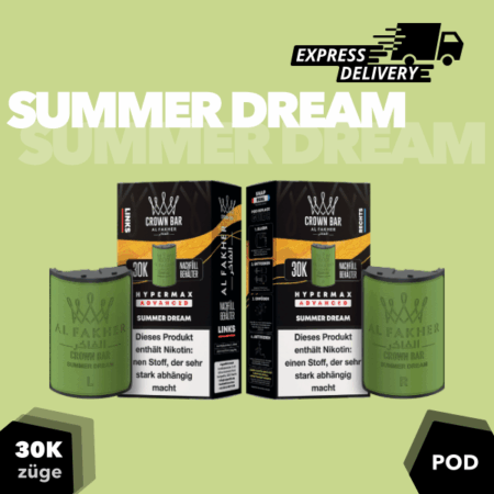 Al Fakher 30K Pods Summer Dream 10x10ml – Fruchtig-frischer Sommermix mit klarer, süß-aromatischer Note