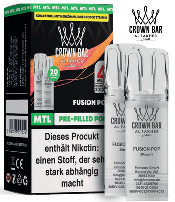 Al Fakher 600er Pods Fusion Pop 10x4ml – Süß-spritziger Fruchtmix mit klarer, intensiver Aromatik