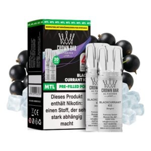 Al Fakher Pod Blackcurrant Ice – 10×2er Pack (2+2 ml Pods)