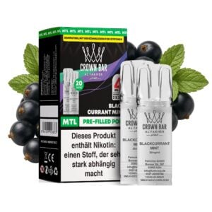 Al Fakher Pod Blackcurrant Mint – 10×2er Pack (2+2 ml Pods)