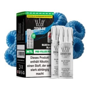 Al Fakher Pod Blue Razz Blast – 10×2er Pack (2+2 ml Pods)