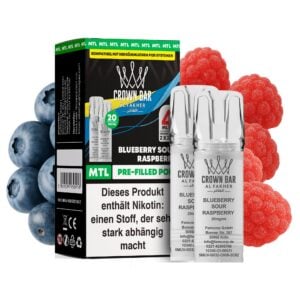Al Fakher Pod Blueberry Sour Raspberry – 10×2er Pack (2+2 ml Pods)