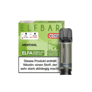 Elfbar Menthol 10x 2x2ml – Frische Minze mit starkem Menthol Geschmack