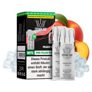 Al Fakher Pod Peach Ice – 10×2er Pack (2+2 ml Pods)