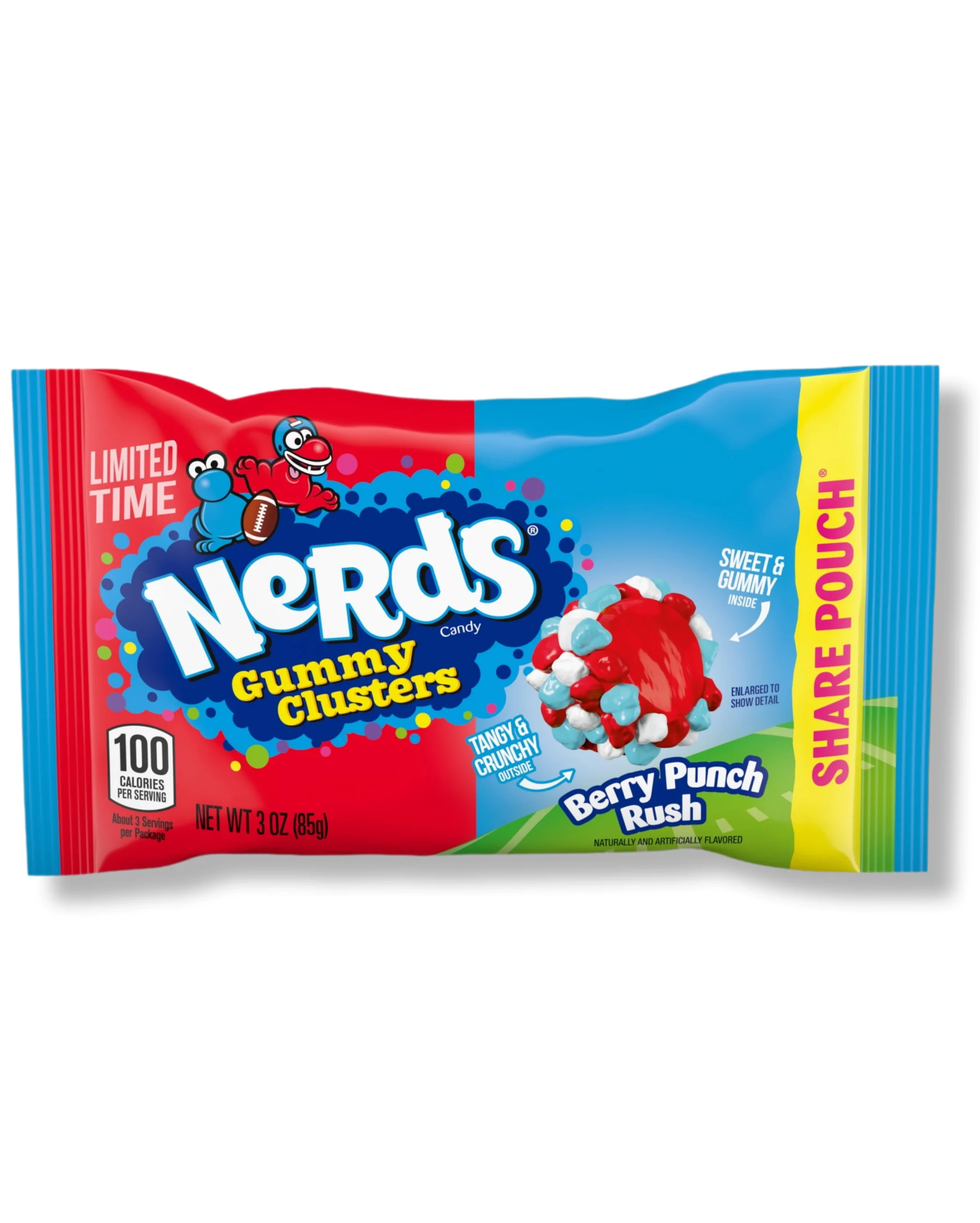 Nerds Gummy Clusters Berry Punch Rush Tüte 12x85g