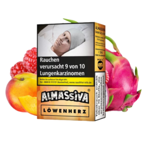 Al Massiva Löwenherz 4,50€ 10x25g Shisha Tabak mit zehn 25-g-Packungen und 4,50-Euro-Preiskennzeichnung
