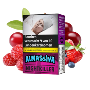 Al Massiva Nightkiller 4,50€ 10x25g Shisha Tabak mit zehn 25-g-Packungen und 4,50-Euro-Preiskennzeichnung