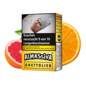 Al Massiva Ghettolied 4€ 10x25g Shisha Tabak mit zehn 25-g-Packungen und 4-Euro-Preiskennzeichnung