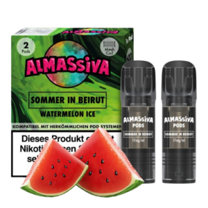 Al Massiva Pods Sommer in Beirut Watermelon Ice 10x2er – Wassermelonen-Ice Pods von Al Massiva