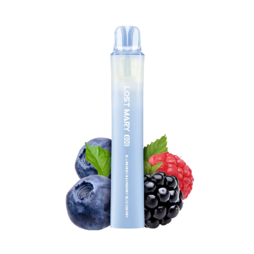 Lost Mary Einweg E-Zigarette Blueberry Raspberry Blackberry – 10er Pack LM800 mit Blaubeer-Himbeer-Brombeer-Geschmack