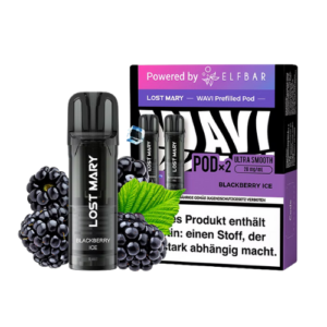 Elfbar Lost Mary WAVI Pods 10x2er Blackberry Ice – Brombeere Ice Pods von Elfbar Lost Mary