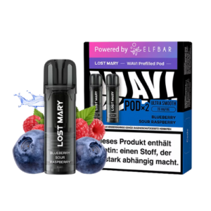Elfbar Lost Mary WAVI Pods 10x2er Blueberry Sour Raspberry – Blaubeer-Himbeer Pods von Elfbar Lost Mary