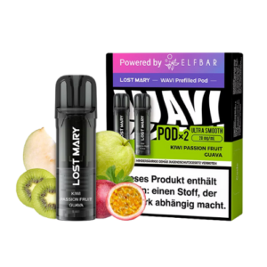Elfbar Lost Mary WAVI Pods 10x2er Kiwi Passion Fruit Guava – Kiwi-Passionsfrucht-Guave Pods von Elfbar Lost Mary