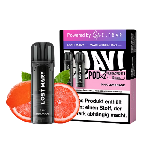 Elfbar Lost Mary WAVI Pods 10x2er Pink Lemonade – Pink-Lemonade Pods von Elfbar Lost Mary