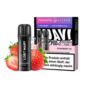 Elfbar Lost Mary WAVI Pods 10x2er Strawberry Ice – Erdbeer-Ice Pods von Elfbar Lost Mary