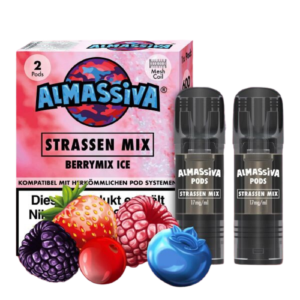 Al Massiva Pods Strassen Mix Berrymix Ice 10x2er – Pods mit Beerenmix-Geschmack und erfrischender Ice-Note