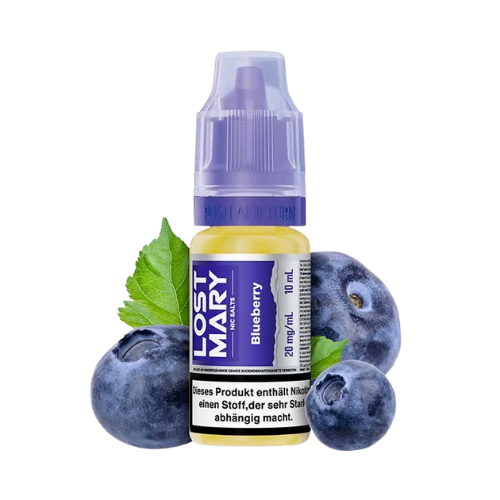Elfbar Lost Mary 20mg Nicsalts Blueberry 10x10ml – Blaubeer Nikotinsalz Liquid von Elfbar Lost Mary