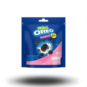 Oreo Mini's Strawberry 24x58.4g – Mini-Oreo-Kekse mit fruchtiger Erdbeercreme-Füllung