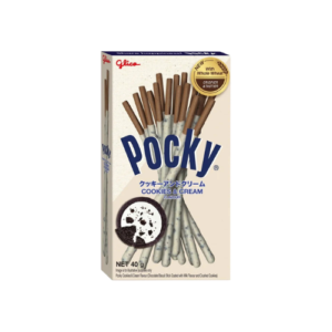 Pocky Cookies & Cream 10x40g – knusprige Biscuitsticks mit Cookies & Cream Glasur von Glico Pocky