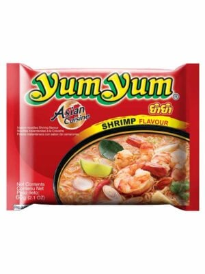Yum Yum Shrimp Flavour 30x60g – Instant Nudeln mit würzigem Garnelen Geschmack im 30er Karton