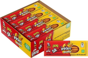 Skwinkles Pina Tamarindo 12x26g – mexikanische Fruchtgummi Streifen mit Ananas und Tamarinde im 12er Display