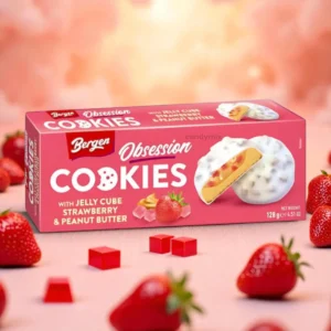 Bergen Jelly Cube Strawberry & Peanut Butter Cookies