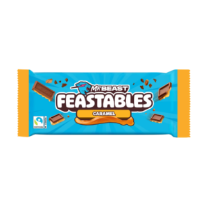 Mr Beast Feastables Caramel 10x60g – Schokoladentafeln mit Karamell im 10er Display