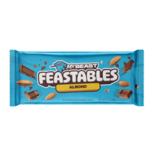 Mr Beast Feastables Almond 10x60g – Schokoladentafeln mit Mandeln im 10er Display