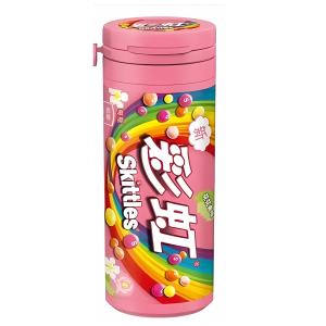 Skittles China Fruit Flower 12x30g – fruchtige Skittles Kaubonbons im China Import Design im 12er Display