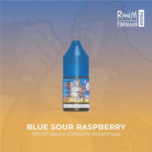 Fumot RandM Tornado 7000 Liquid Blue Sour Raspberry – Nicsalt Liquid mit süß-saurem Blaubeer-Himbeer Geschmack