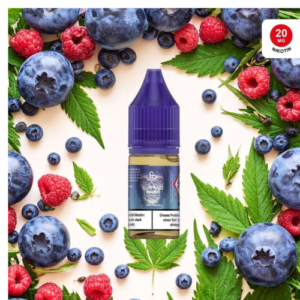 Fumot RandM Tornado 7000 Liquid Blue Razz Khush – Nicsalt Liquid mit Blaubeer Himbeer und Frische Geschmack