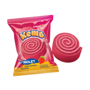 Kemo Riolet Cake Strawberry 24x40g – saftige Kuchenriegel mit Erdbeer Geschmack im 24er Display