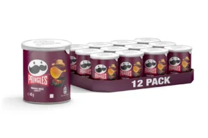 Pringles Texas BBQ Sauce 12x40g – würzige BBQ Stapelchips im 12er Display